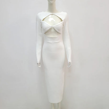 Mariah Bandage Midi Dress Fashion Closet Clothing