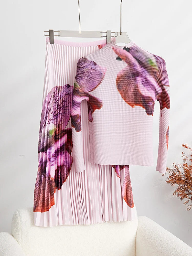 Marinda Pleated Skirt Set Fashion Closet Clothing