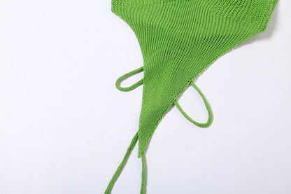 Marsha Knit Lace Up Short Set Fashion Closet Clothing
