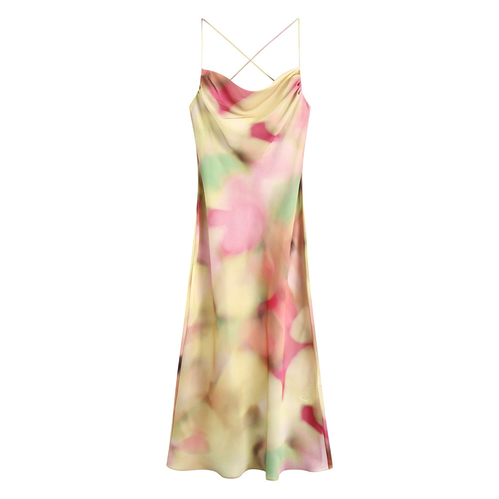 Martha Tie Dye Midi Dress Fashion Closet Clothing