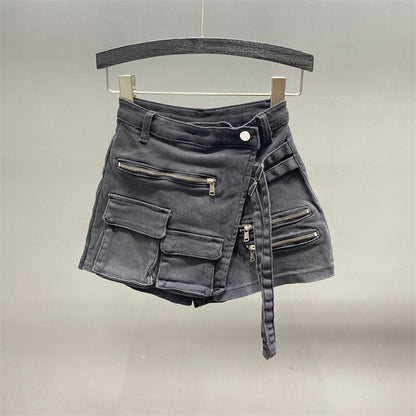Maya Cargo Jeans Skort Fashion Closet Clothing