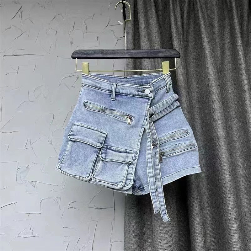 Maya Cargo Jeans Skort Fashion Closet Clothing