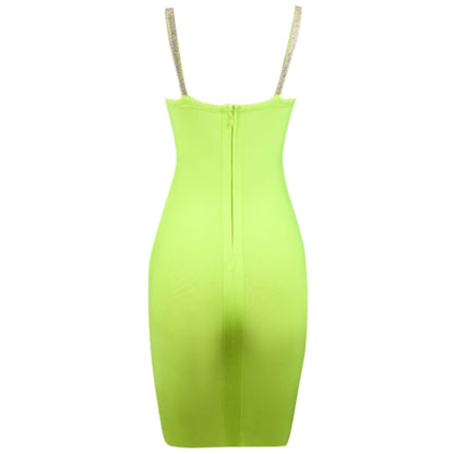 Megan Bandage Mini Dress - Green Fashion Closet Clothing