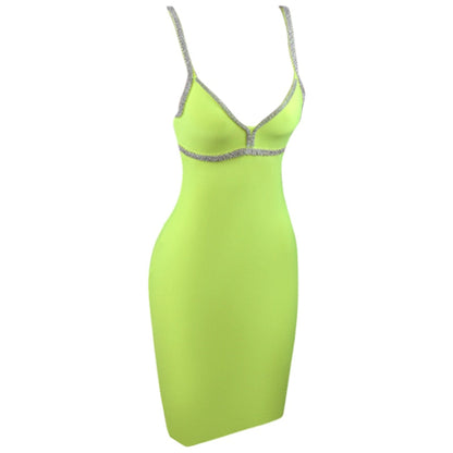 Megan Bandage Mini Dress - Green Fashion Closet Clothing