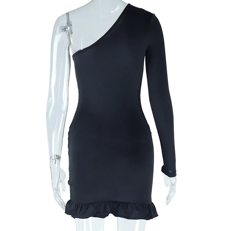 Melinda Ruched Mini Dress Fashion Closet Clothing