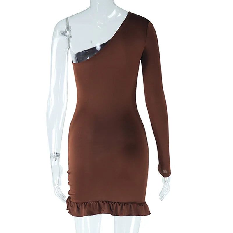 Melinda Ruched Mini Dress Fashion Closet Clothing