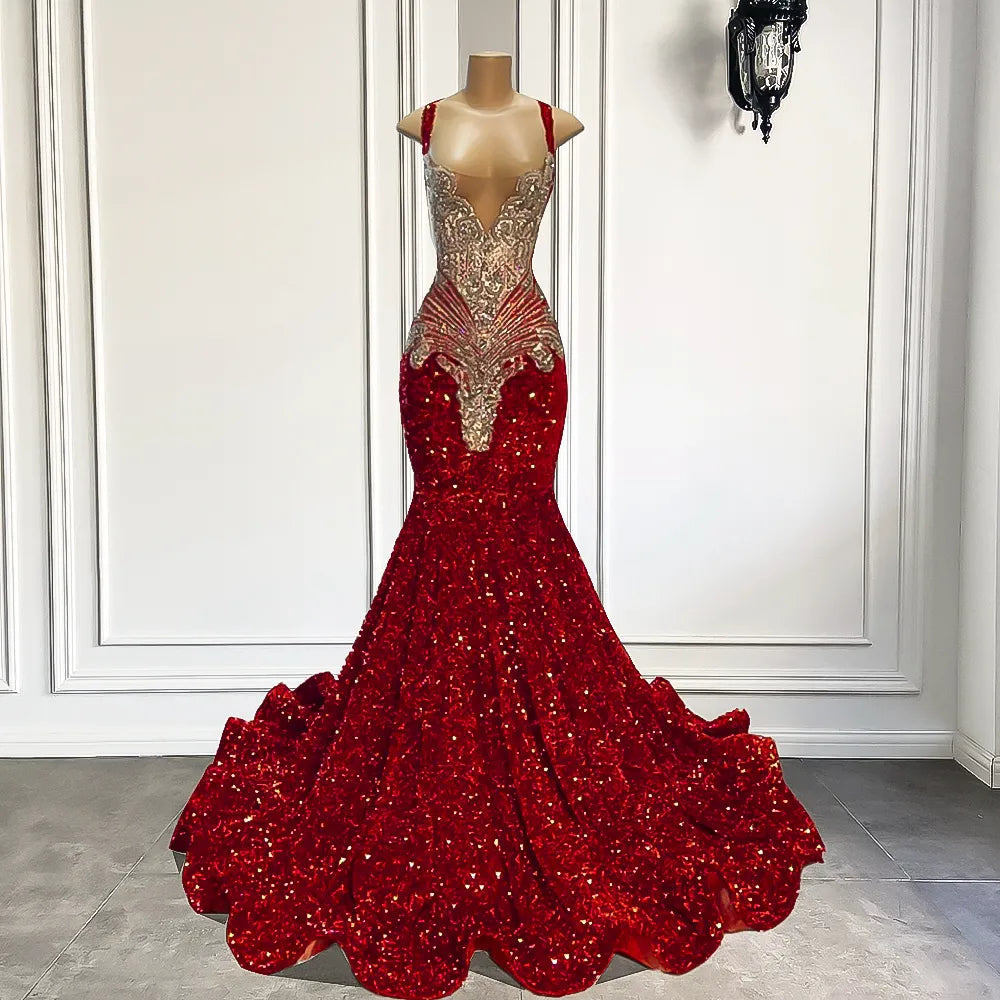 Melinda Sequin Mermaid Dress Fashion Closet Clothing