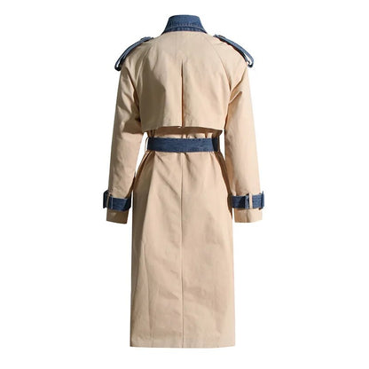 Minya Denim Trench Coat Fashion Closet Clothing