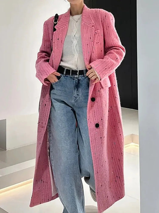 Miranda Coat- Pink Fashion Closet Clothing