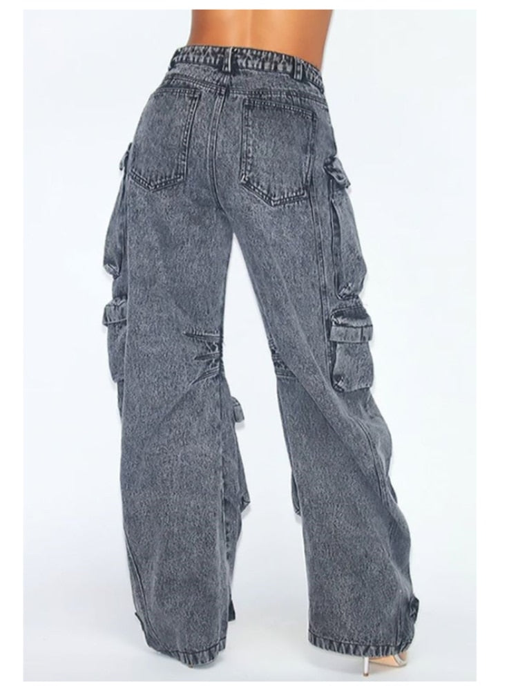 Pocket cargo jeans - Woman