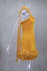 Nikita Fluff Mini Dress Fashion Closet Clothing