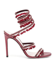 Nisha Rhinestone High Heels Fashion Closet Clothing