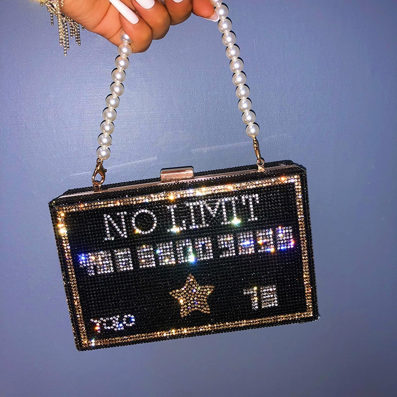 No Limit Diamond Clutch Bag Fashion Closet Clothing