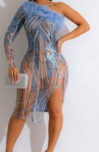 Nola Sequins Bandage Dress Fashion Closet Clothing