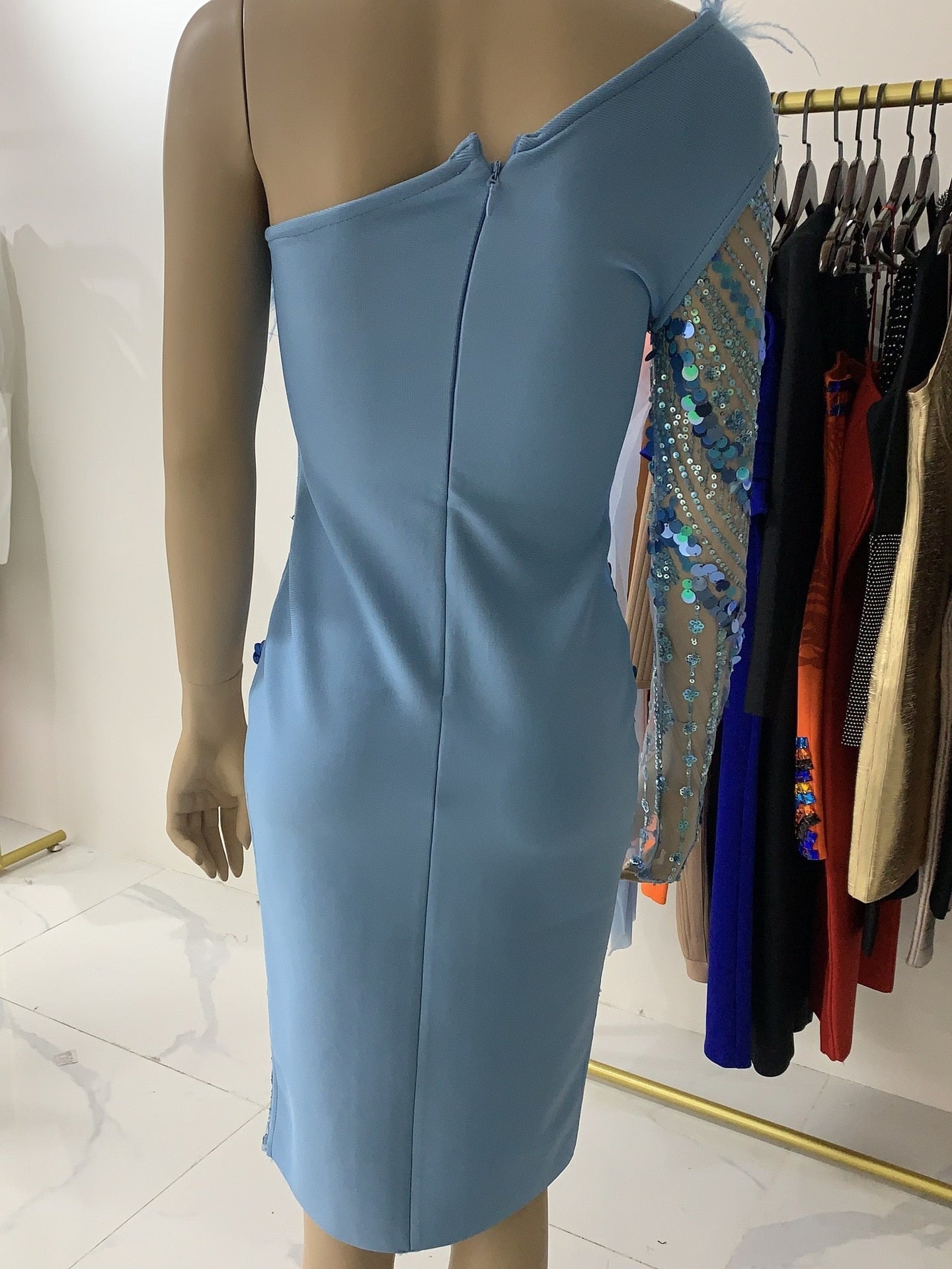 Nola Sequins Bandage Dress Fashion Closet Clothing