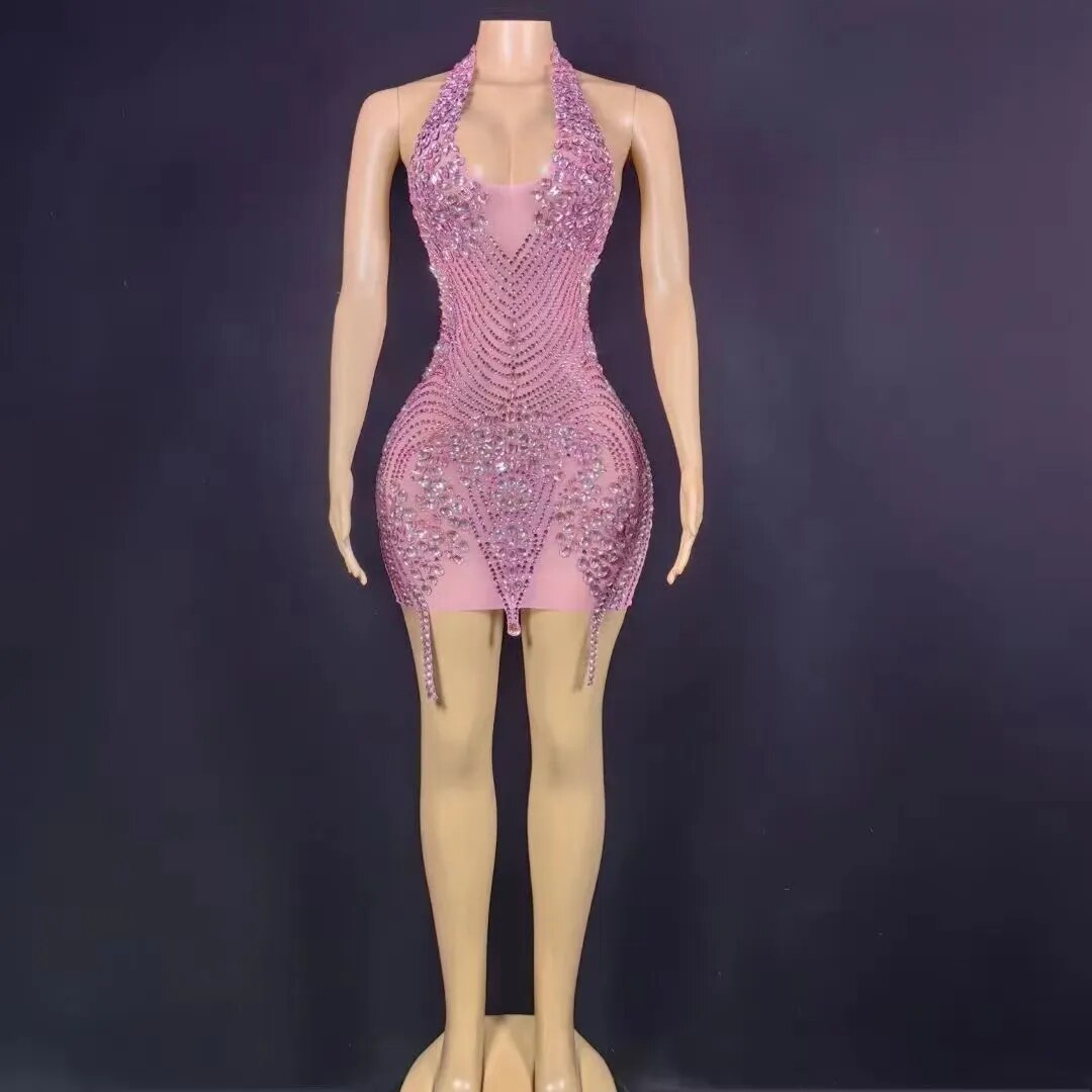 Nova Rhinestone Backless Dress Nova Rhinestone Backless Dress