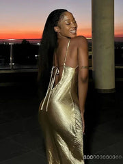 Nova Satin Maxi Dress Fashion Closet Clothing