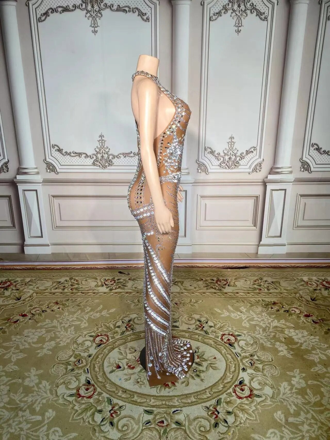 Nude Aesthetic Mesh Dress Fashion Closet Clothing