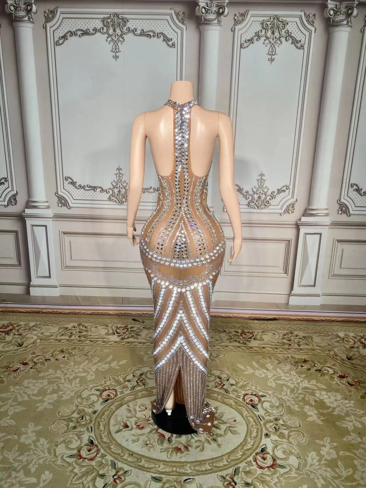 Nude Aesthetic Mesh Dress Fashion Closet Clothing
