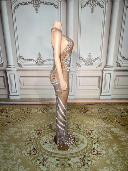 Nude Aesthetic Mesh Dress Fashion Closet Clothing