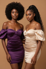 Velouria Strapless Wrap Bodycon Dress