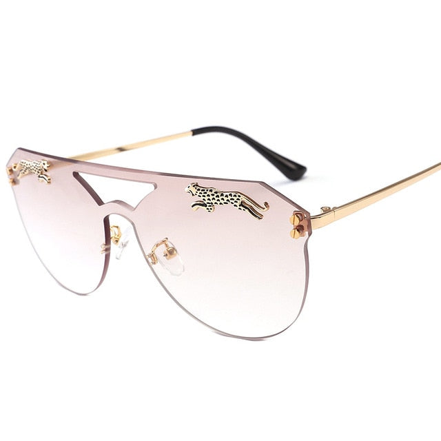 Oversized Cateye Leopard Sunglasses Fashion Closet Clothing