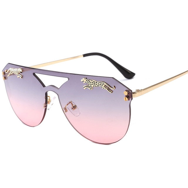 Oversized Cateye Leopard Sunglasses Fashion Closet Clothing