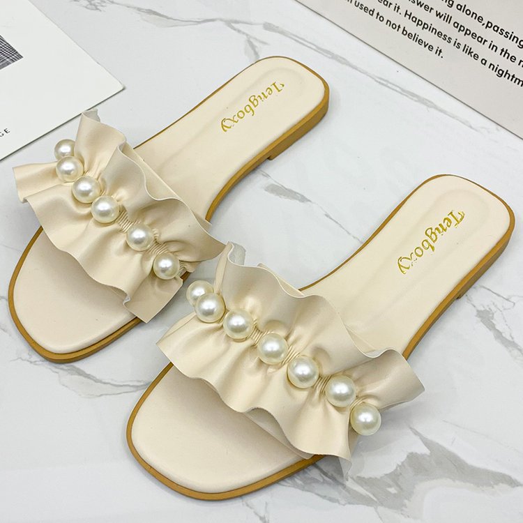 US$27.76-Sandals Women 2022 Summer New Round Toe Shoes Fashion Flat Non  Slip Ladies Belt Buckle Peep Toe Sandalias Mujer-Description