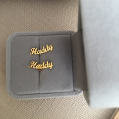 Personalized Custom Name Earrings Fashion Closet Clothing