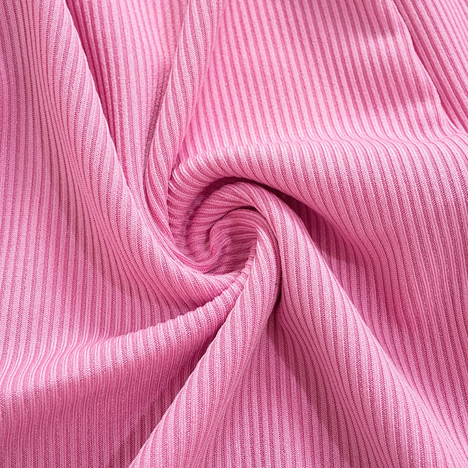Pink Ruffle Knit Mini Dress Fashion Closet Clothing