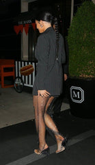 Pinstripe Blazer Short Set Fashion Closet Clothing