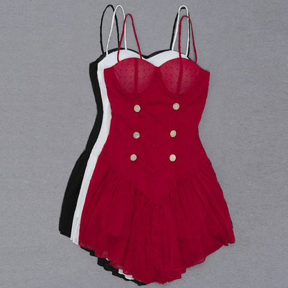 Pleated Bodycon Mini Dress Fashion Closet Clothing