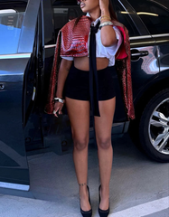 Pull Up On You Leather Crop Jacket Fashion Closet Clothing