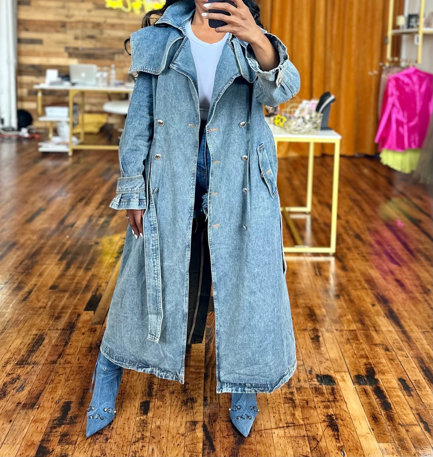 Queen Denim Coat Jacket Fashion Closet Clothing