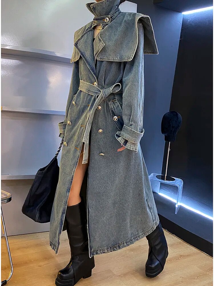 Queen Denim Coat Jacket Fashion Closet Clothing