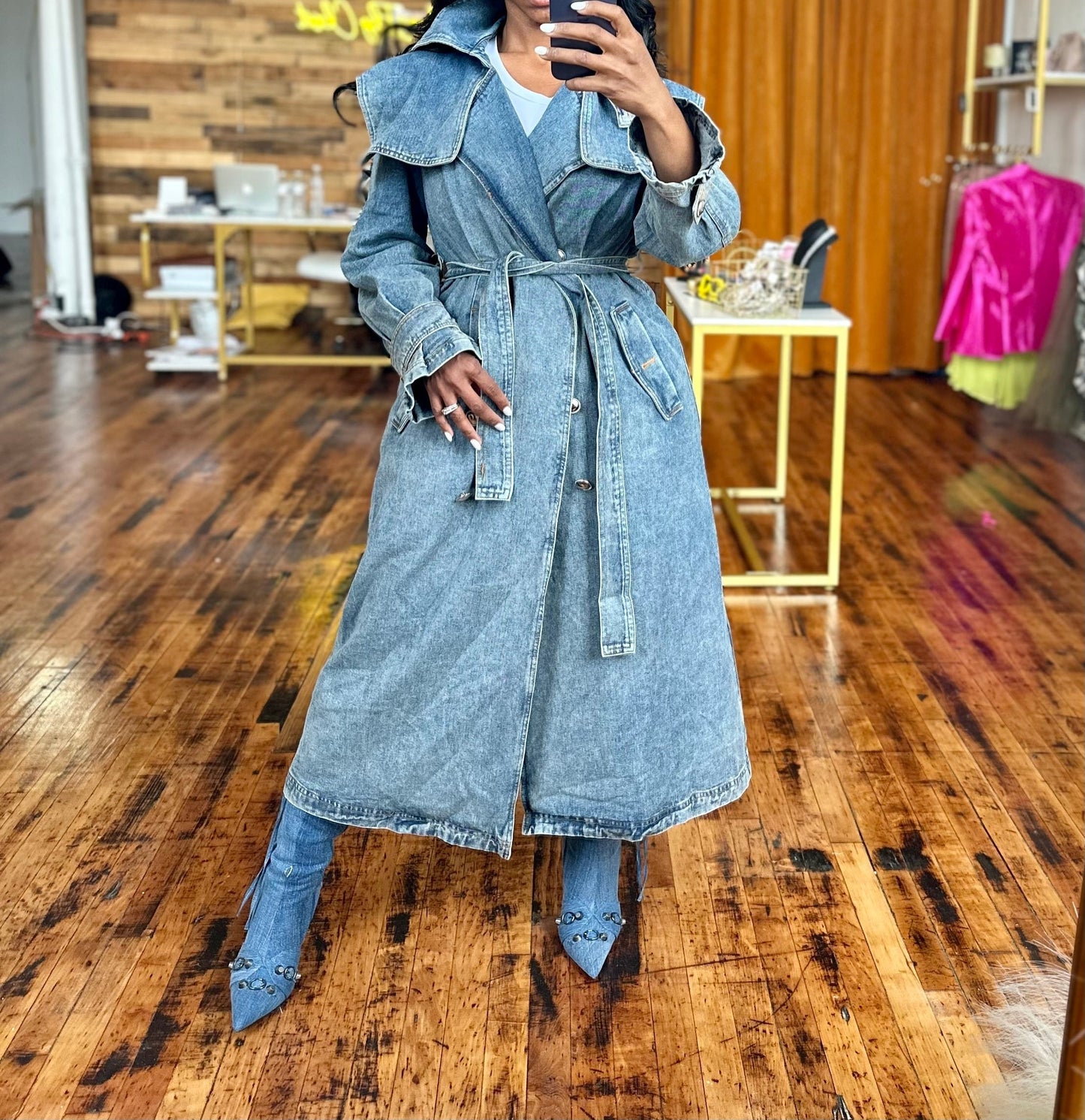 Queen Denim Coat Jacket Fashion Closet Clothing