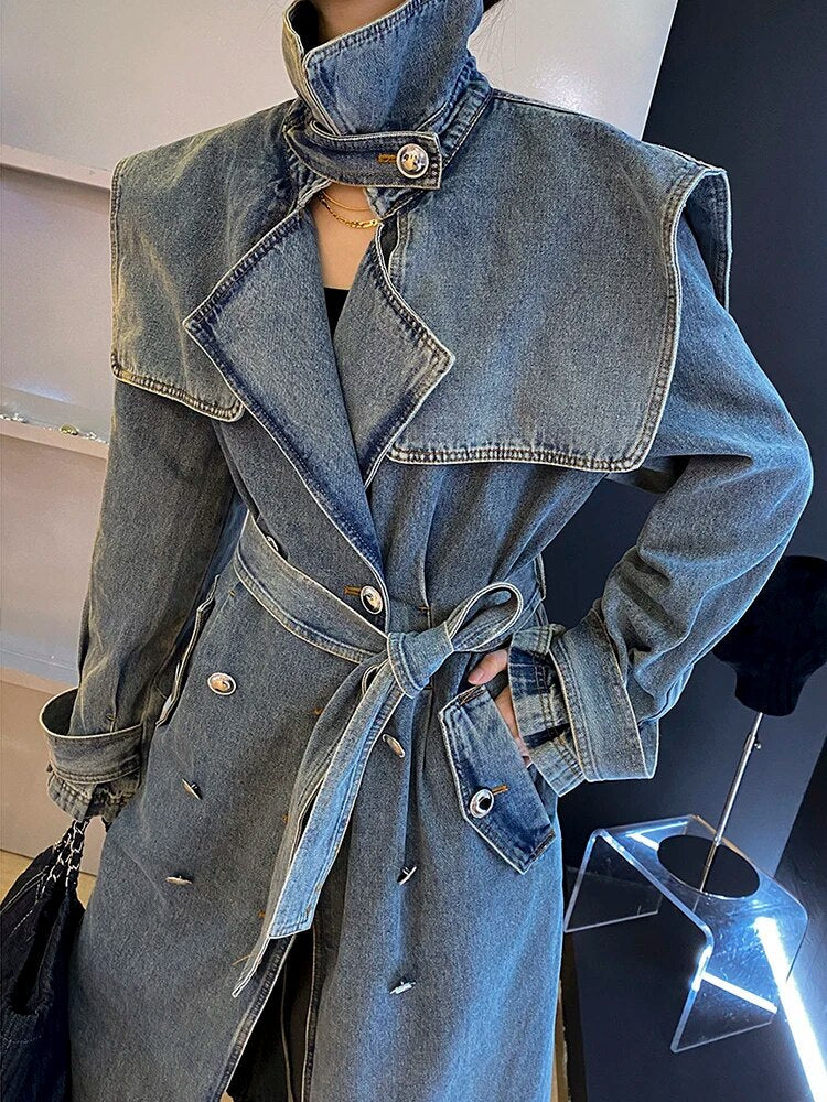 Queen Denim Coat Jacket Fashion Closet Clothing