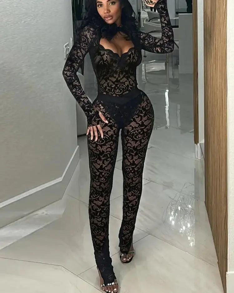 Rachel Mesh Leggings Set Fashion Closet Clothing