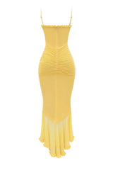 Radiant Ruffled Maxi Dress Fashion Closet Clothing