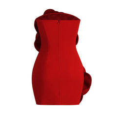 Red Floral Cocktail Bandage Dress Fashion Closet Clothing