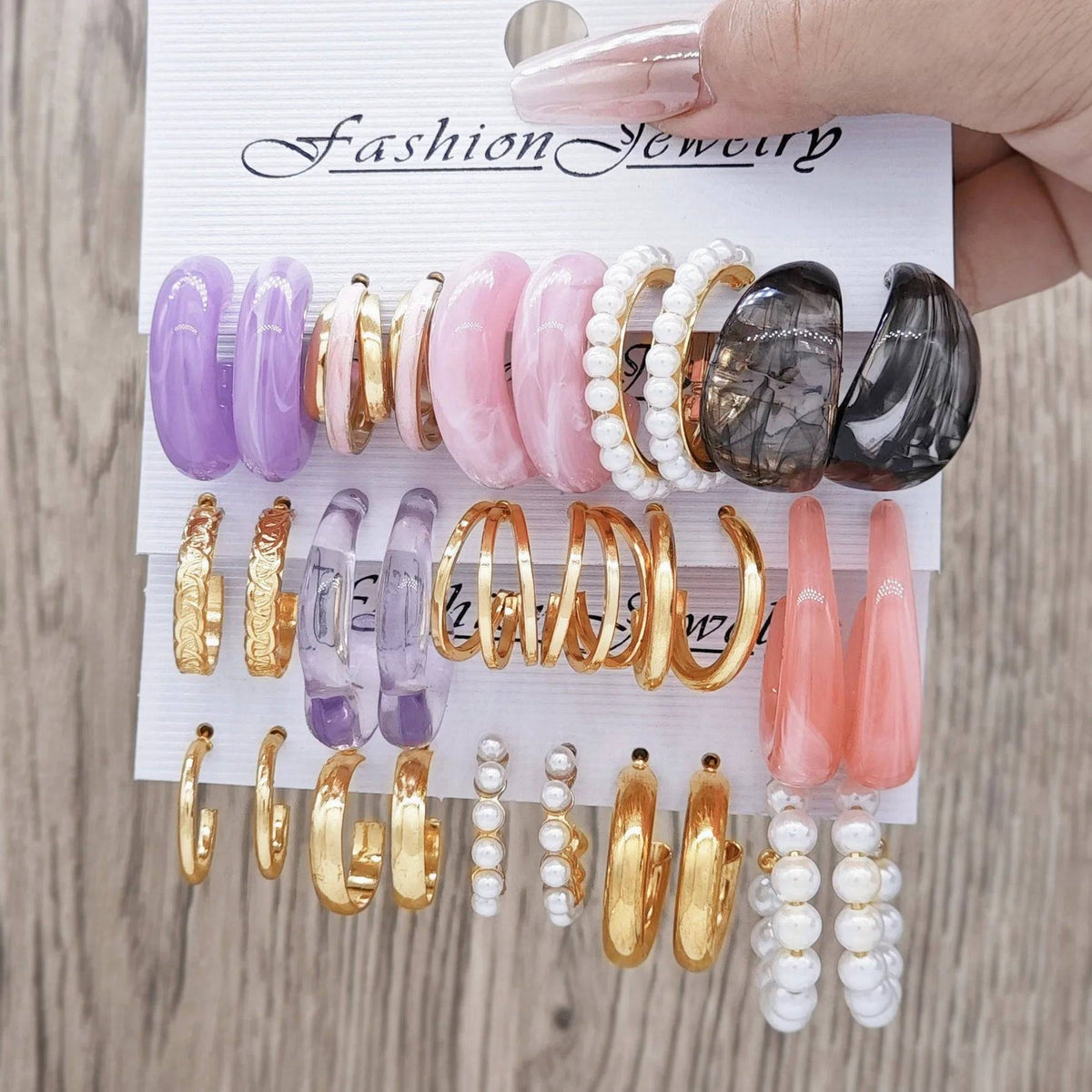 Retro Earrings Set Fashion Closet Clothing