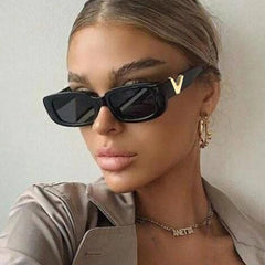 Retro Rectangle Sunglasses Fashion Closet Clothing