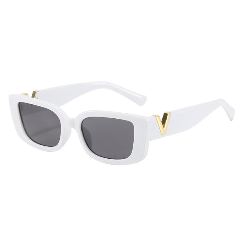 Retro Rectangle Sunglasses Fashion Closet Clothing