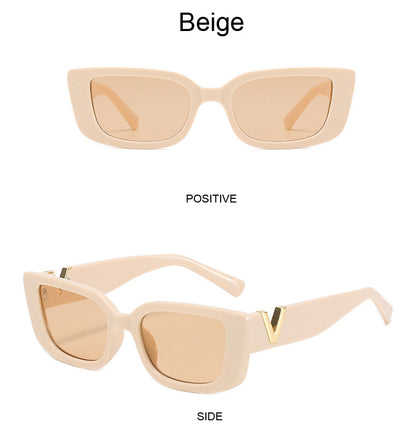 Retro Rectangle Sunglasses Fashion Closet Clothing