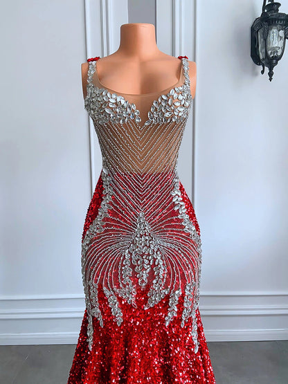 Rissa Sheer Mesh Mermaid Dress Fashion Closet Clothing