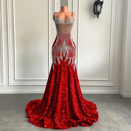 Rissa Sheer Mesh Mermaid Dress Fashion Closet Clothing
