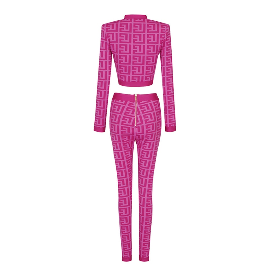 Rose Bandage Leisure Pants Set Fashion Closet Clothing