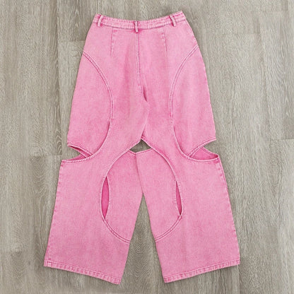 Baby Pink High Waist Jeans