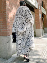 Opulent Fur Plush Coat