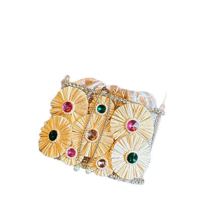Flower Bucket Cage Purse